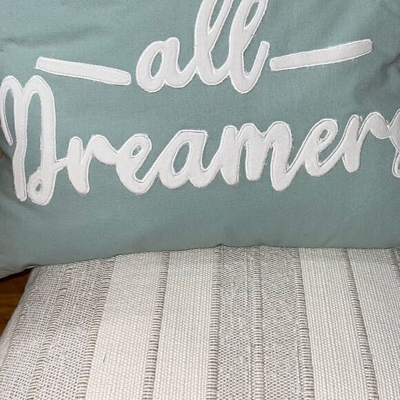 Set of 2 Upholstered Ivory and Tan 20”x20” Throw Pillows from Ashley Furniture - Picture 9 of 10